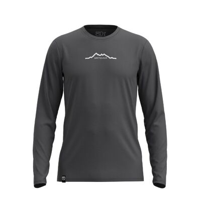 150 Cool Mountain Ls M - T-shirt en laine mérinos homme