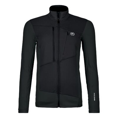 Fleece Grid Jacket - Polaire en laine mérinos femme