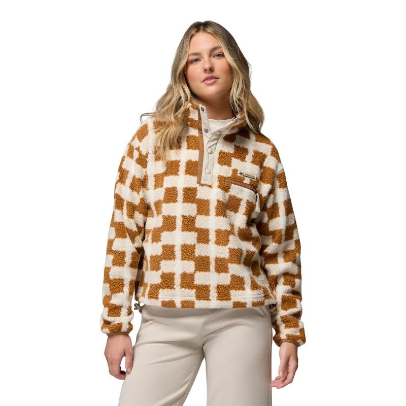 Helvetia II Printed Cropped Half Snap - Fleecejakke - Damer