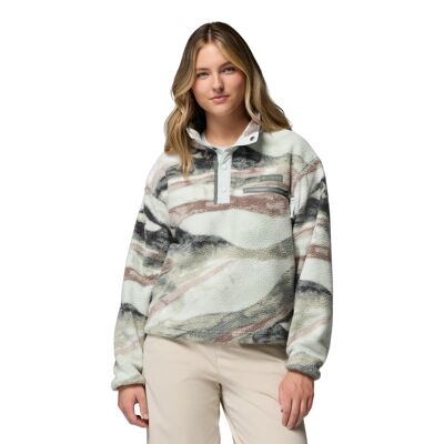 Helvetia II Printed Cropped Half Snap - Fleecejacke - Damen