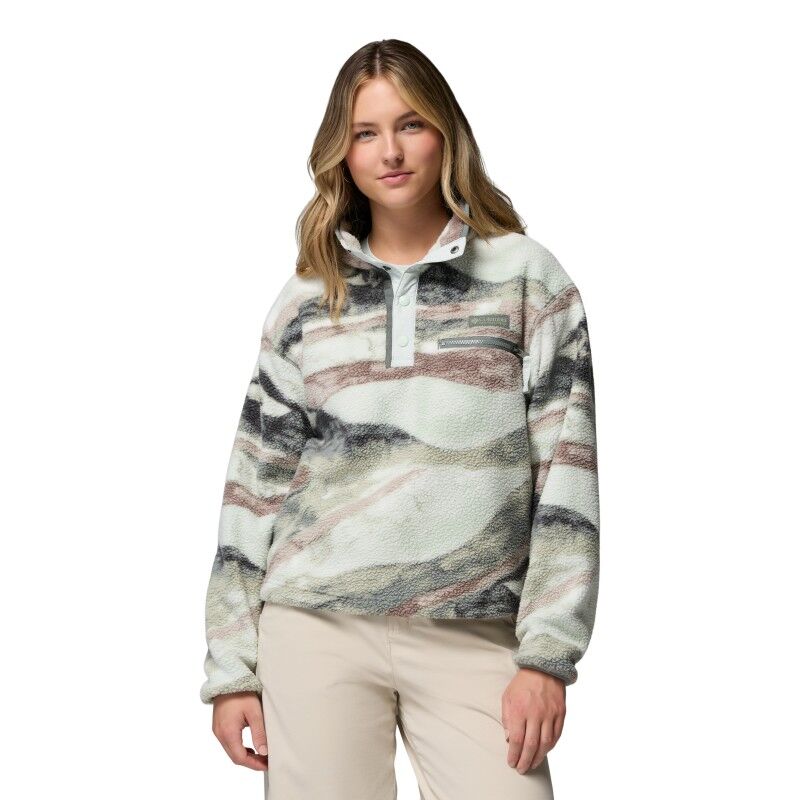 Helvetia II Printed Cropped Half Snap - Fleecejacke - Damen