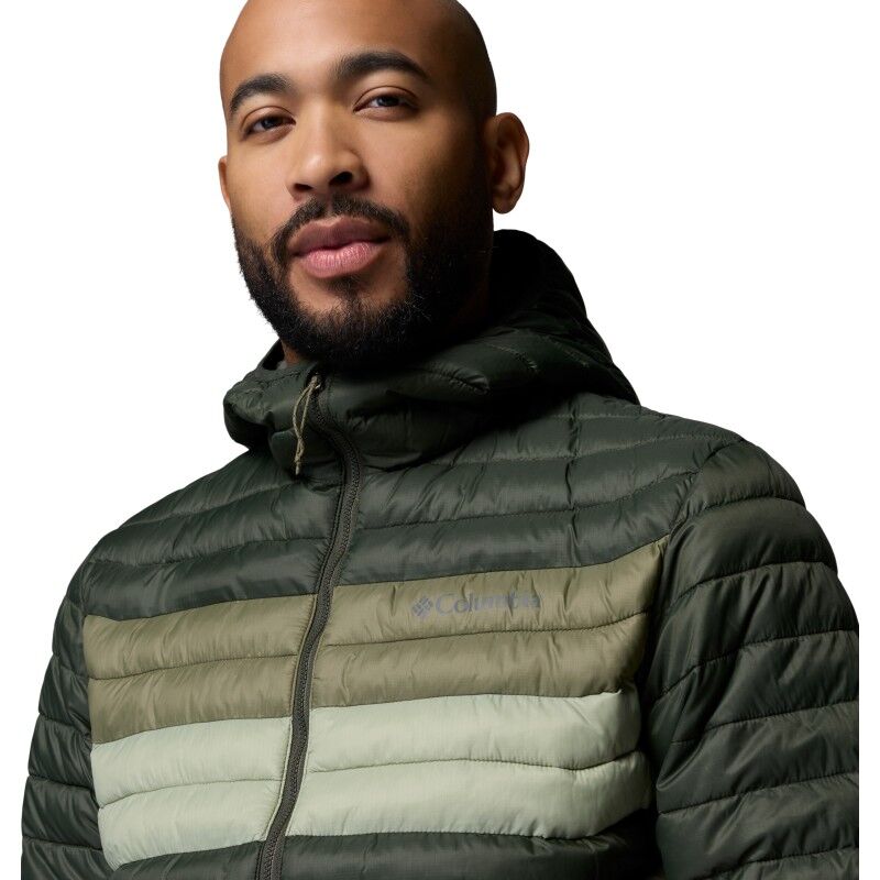 Columbia Powder Pass Hooded Jacket - Donsjack - Heren | Hardloop