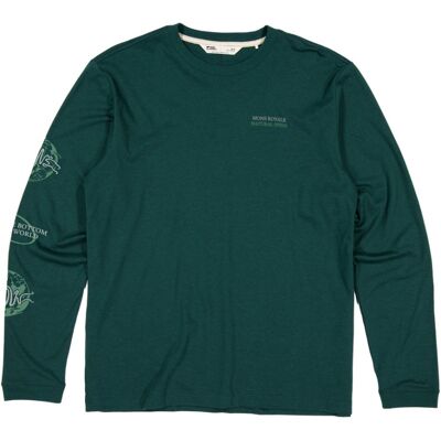 Yonder Merino Organic Cotton Long Sleeve - T-shirt en laine mérinos homme