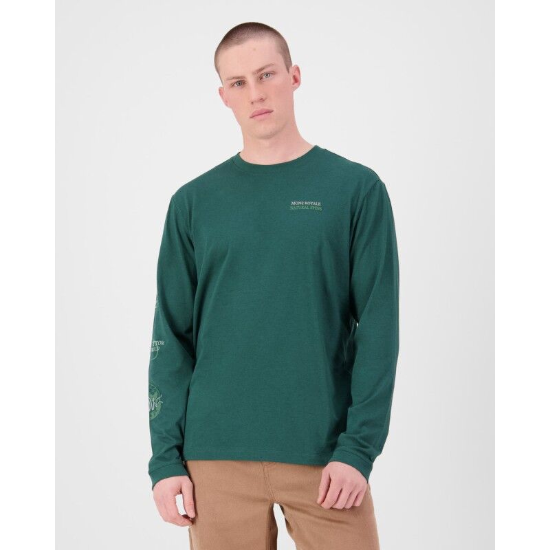 Mons Royale Yonder Merino Organic Cotton Long Sleeve - Merinotröja - Herr | Hardloop