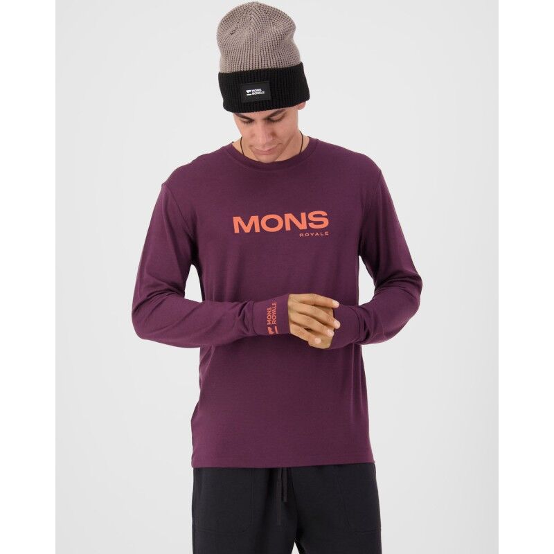 Mons Royale Yotei Merino Classic Long Sleeve - Merinoshirt - Heren | Hardloop