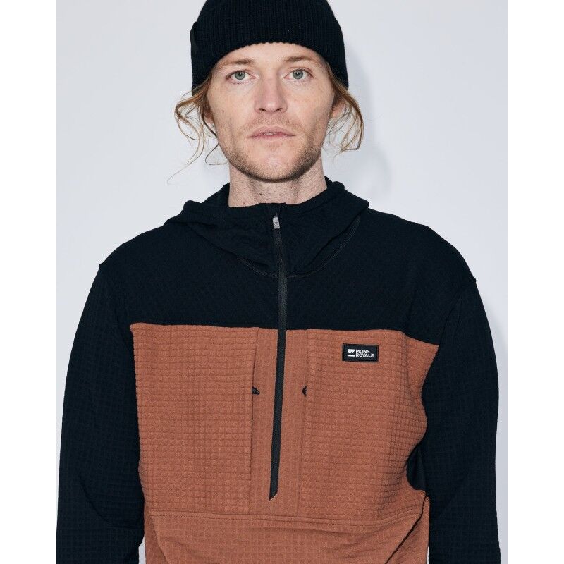 Mons Royale Offgrid Merino Fleece 1/2 Zip Long Sleeve - Merino Fleece jacket - Men's | Hardloop