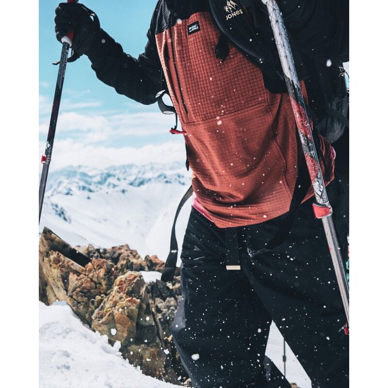 Mons Royale Offgrid Merino Fleece 1/2 Zip Long Sleeve - Polaire en laine mérinos homme | Hardloop