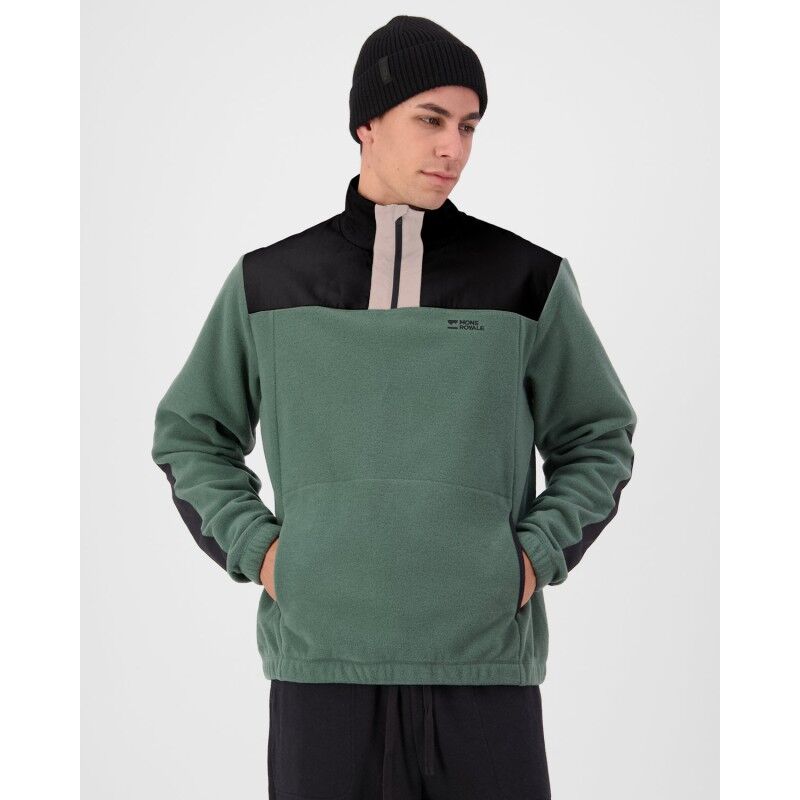 Mons Royale Pileup Wool Fleece 1/4 Zip - Merino Fleece jacket - Men's | Hardloop