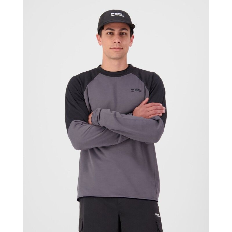 Mons Royale Quad Merino Fleece Pullover - Sweatshirt en laine mérinos homme | Hardloop