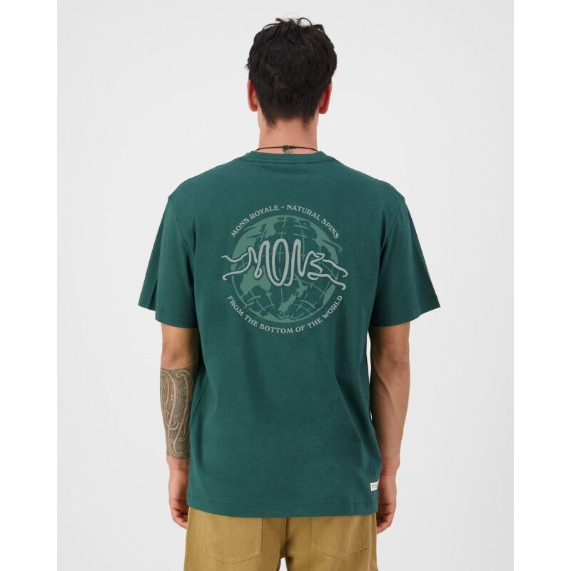Mons Royale Yonder Merino Organic Cotton T-Shirt - Merino shirt - Men's | Hardloop