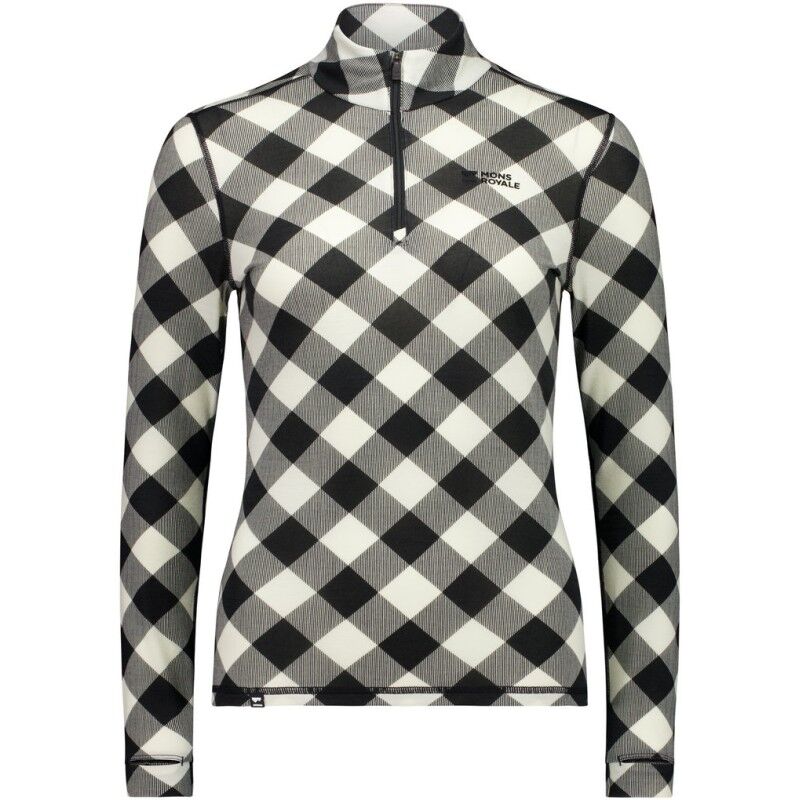 Mons Royale Cascade Merino Base Layer 1/4 Zip Long Sleeve - Bielizna z wełny Merino® damska | Hardloop