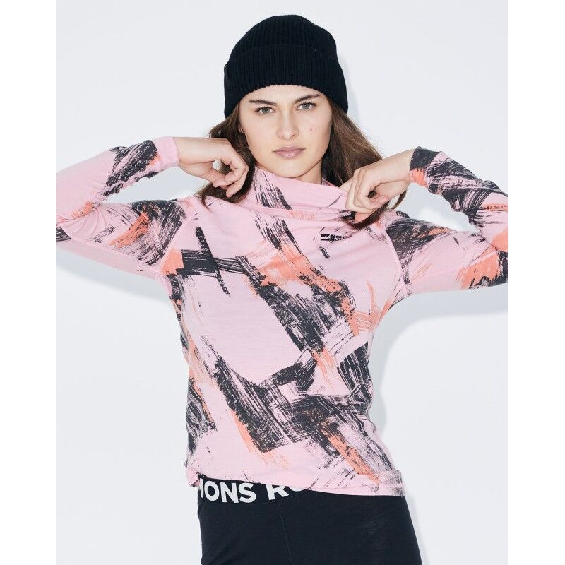 Mons Royale Cascade Merino Base Layer Mock Neck Long Sleeve - Merino-ondergoed - Dames | Hardloop