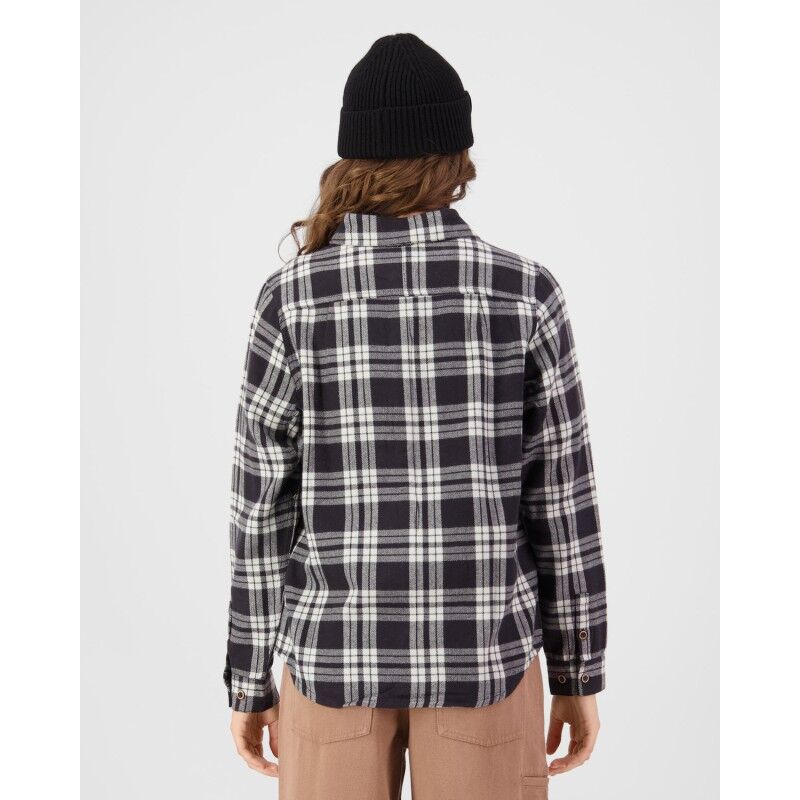 Mons Royale AT Merino Flannel Long Sleeve Shirt - Merino-t-paidat - Naiset | Hardloop