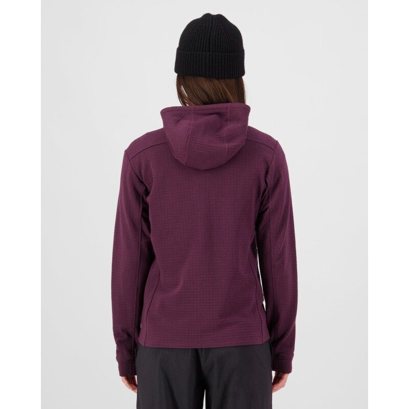 Mons Royale Offgrid Merino Fleece Zip Hoodie - Merinovillahuppari - Naiset | Hardloop
