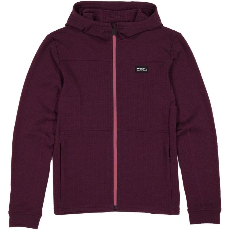 Mons Royale Offgrid Merino Fleece Zip Hoodie - Merinohoodie - Dames | Hardloop