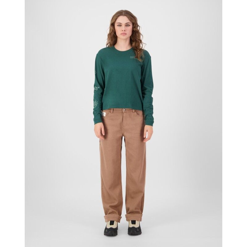 Mons Royale Yonder Merino Organic Cotton Long Sleeve - Camiseta de merino - Mujer | Hardloop