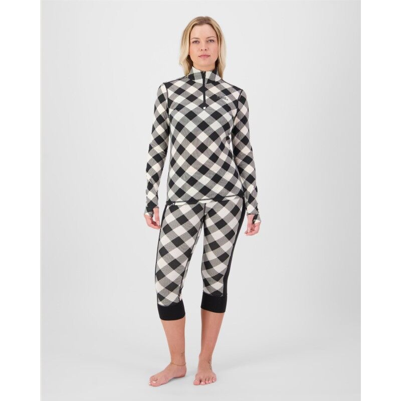 Mons Royale Cascade Merino Base Layer 1/4 Zip Long Sleeve - Ropa interior merino - Mujer | Hardloop