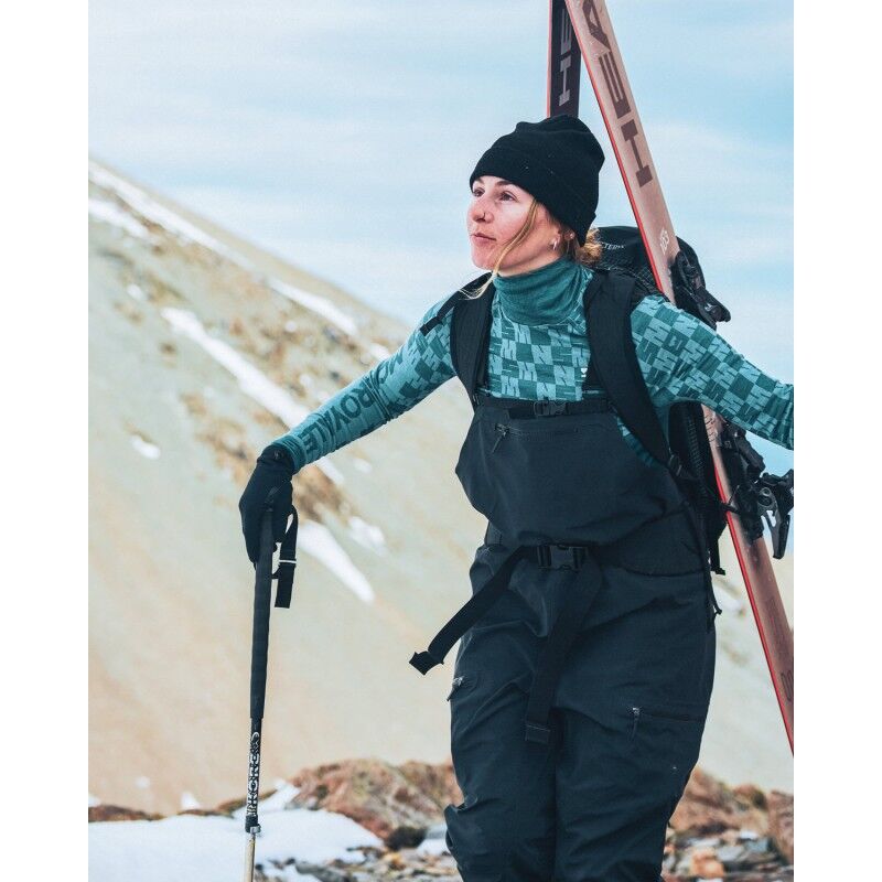 Mons Royale Ascender Merino Base Layer Mock Neck Long Sleeve - Bielizna z wełny Merino® damska | Hardloop