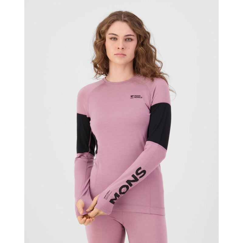Mons Royale Olympus Merino Base Layer Long Sleeve - Merino-ondergoed - Dames | Hardloop