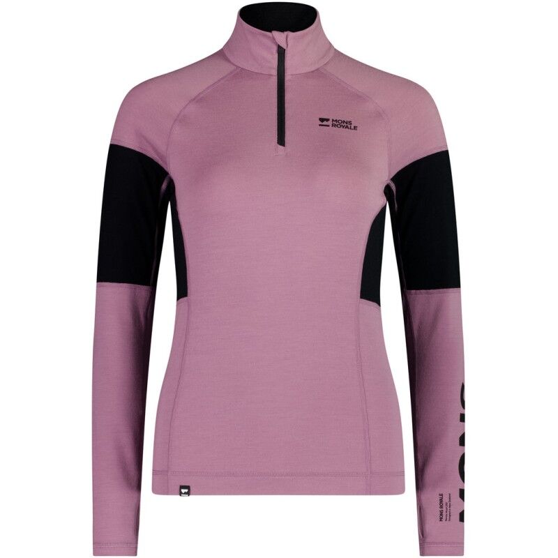 Olympus Merino Base Layer 1/4 Zip Long Sleeve - Underställ merinoull - Dam