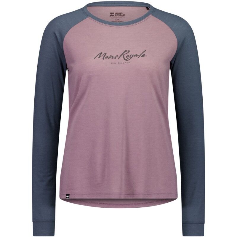 Icon Merino Raglan Long Sleeve - Koszulka z wełny Merino® damska
