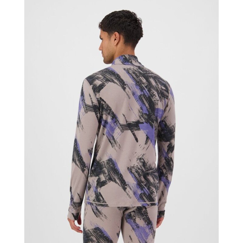 Mons Royale Cascade Merino Base Layer 1/4 Zip Long Sleeve - Merinovilla-alusvaatteet - Miehet | Hardloop