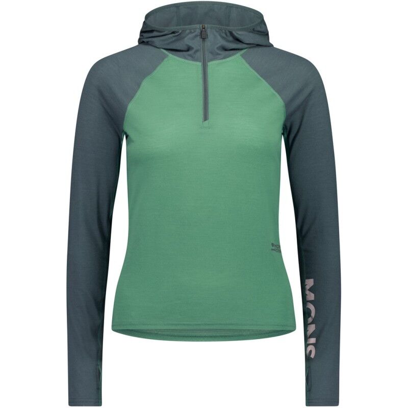 Bella Merino Long Sleeve Hood - Forro polar de lana merina - Mujer