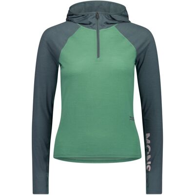 Bella Merino Long Sleeve Hood - Merino Fleecejacka - Dam