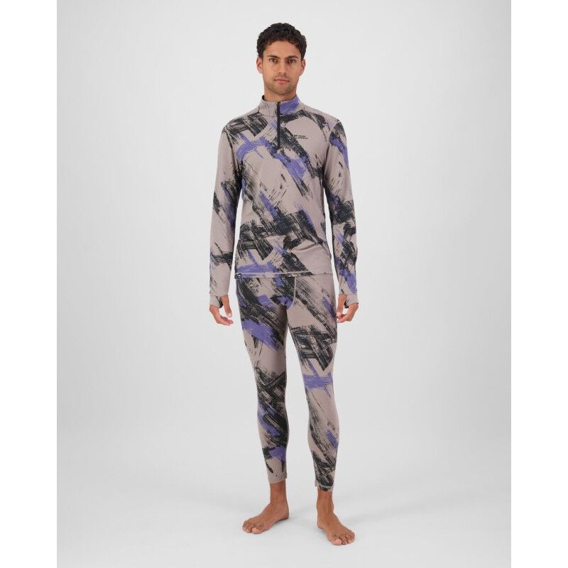 Mons Royale Cascade Merino Base Layer 1/4 Zip Long Sleeve - Intimo lana merinos - Uomo | Hardloop