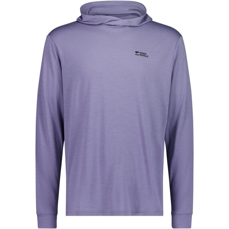 Pivot Merino Long Sleeve Hood - Merino hoodie - Men's