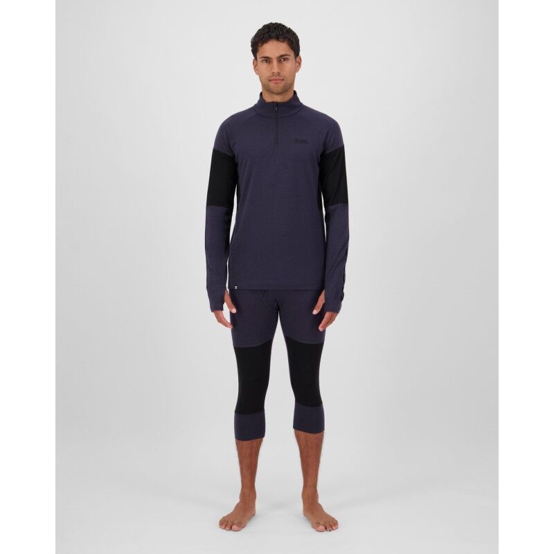 Mons Royale Olympus Merino Base Layer 1/4 Zip Long Sleeve - Bielizna z wełny Merino® meska | Hardloop