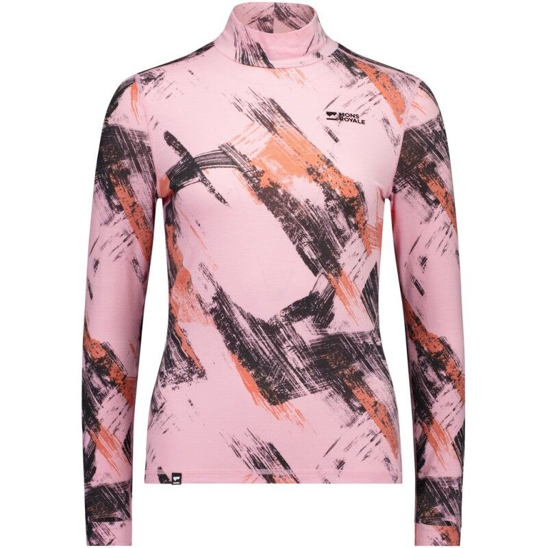 Cascade Merino Base Layer Mock Neck Long Sleeve - Roupa interior de lã merino mulher