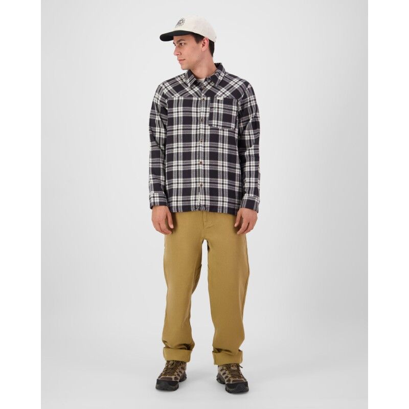 Mons Royale AT Merino Flannel Long Sleeve Shirt - Camiseta de merino - Hombre | Hardloop