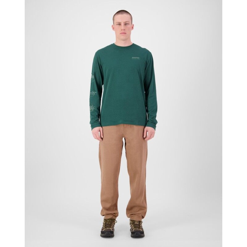 Mons Royale Yonder Merino Organic Cotton Long Sleeve - Merinotröja - Herr | Hardloop