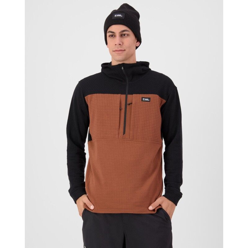 Mons Royale Offgrid Merino Fleece 1/2 Zip Long Sleeve - Polaire en laine mérinos homme | Hardloop