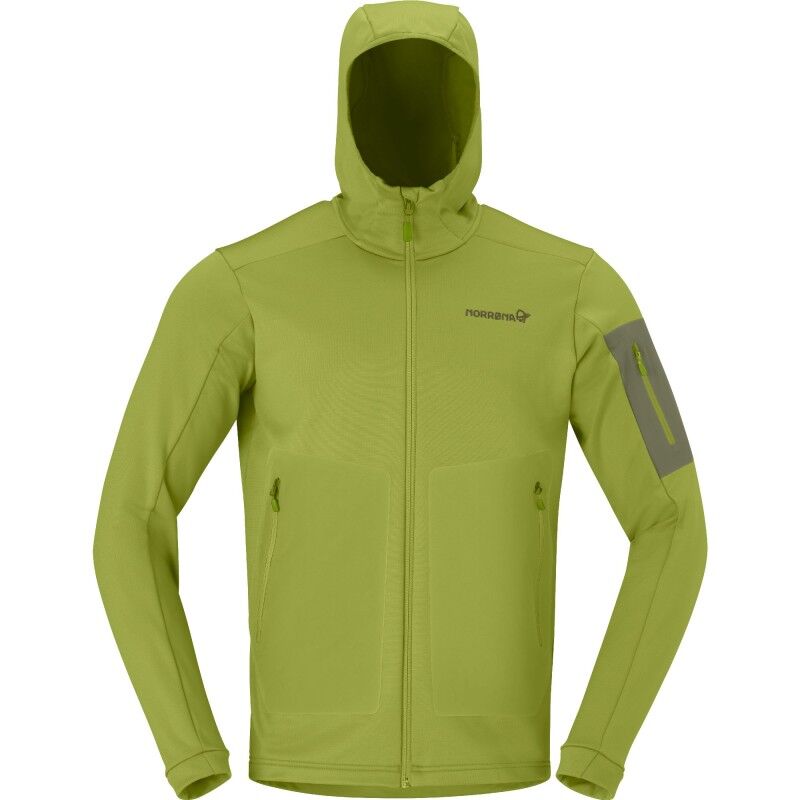 falketind warm2 stretch Hood M's - Fleecejakke - Herrer
