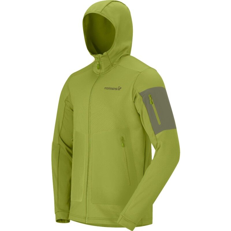 Norrona falketind warm2 stretch Hood M's - Pánská fleesová mikina | Hardloop