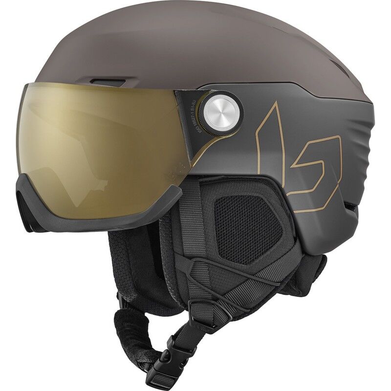 Bollé V-Ryft Pure Photochromic Gold Cat 1-3 - Kask narciarski z wizjerem | Hardloop
