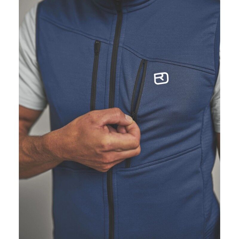 Ortovox Fleece Grid Vest - Chaleco - Hombre | Hardloop
