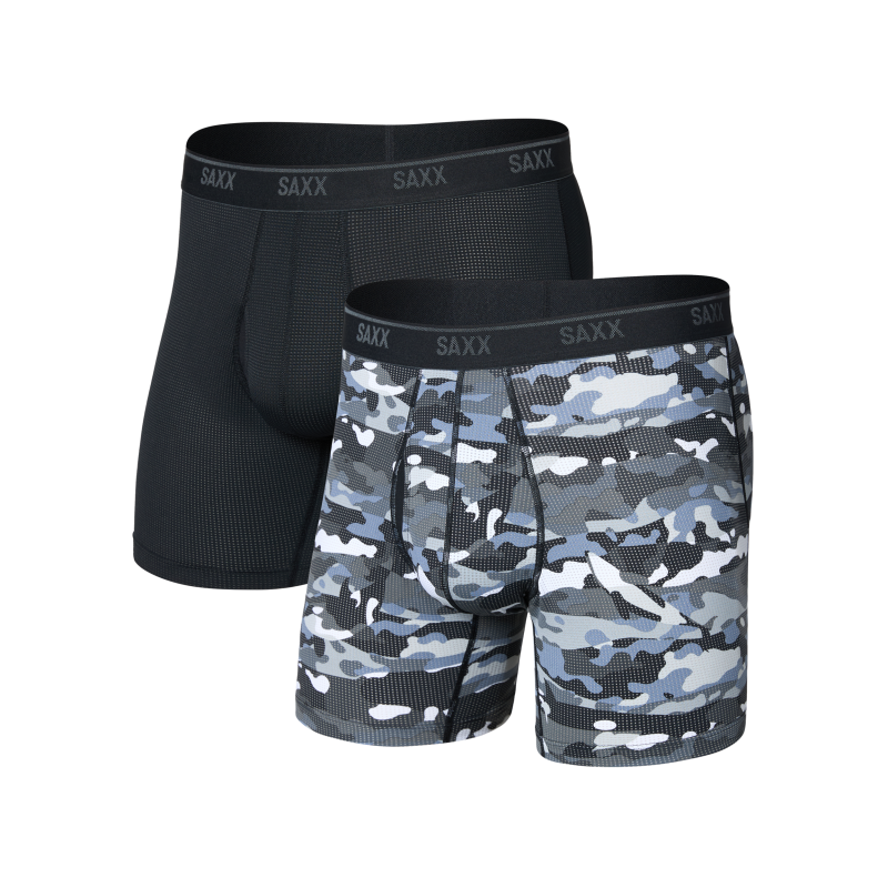 Saxx Quest Maille Quik-Dry Braguette 2-Pack - Underwear - Men's | Hardloop