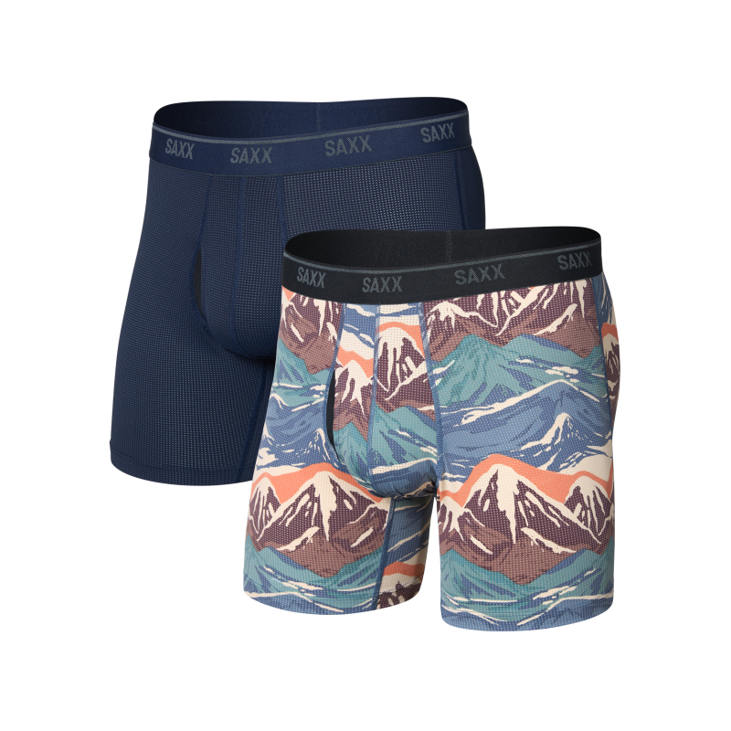 Saxx Quest Maille Quik-Dry Braguette 2-Pack - Underwear - Men's | Hardloop
