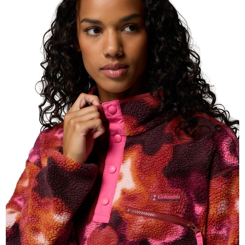 Helvetia II Printed Cropped Half Snap - Forro polar - Mujer