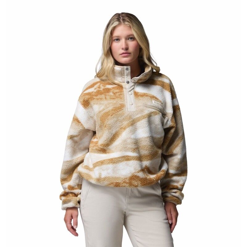 Helvetia II Printed Cropped Half Snap - Polaire femme
