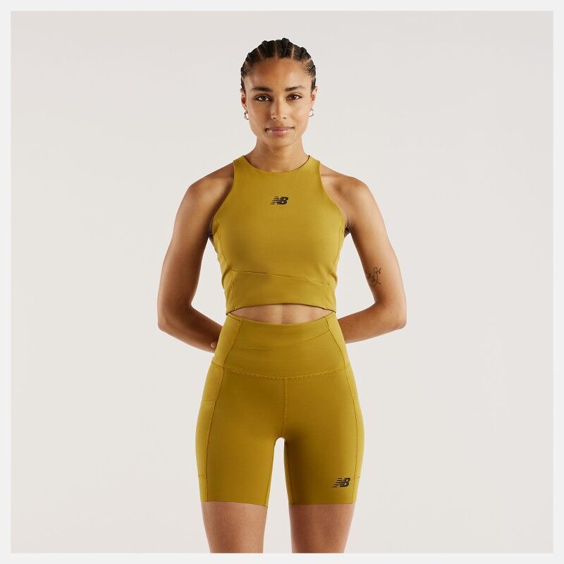 New Balance RC Elite Storage Crop Tank - Tank Top - Naiset | Hardloop
