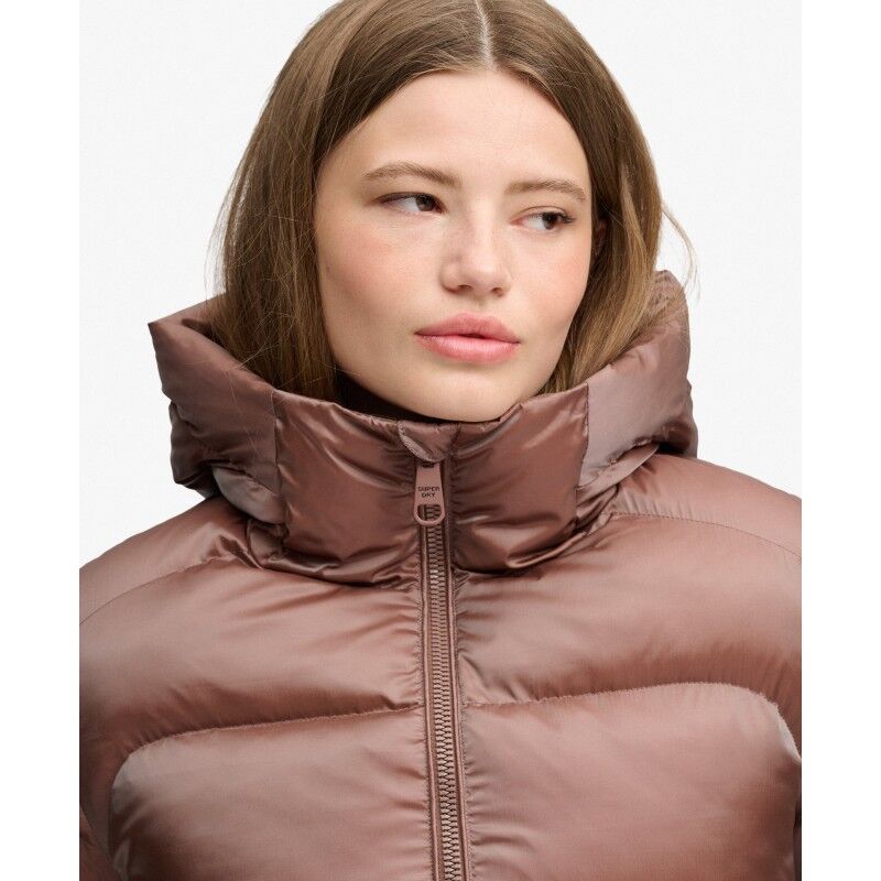 Superdry Hooded Shine Puffer Jacket - Synthetic jacket - Women's | Hardloop