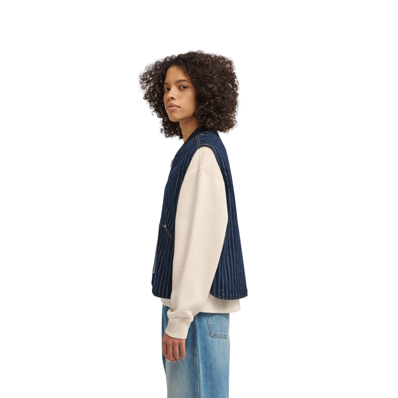 Element Chore Vest Herringbone Denim W - Veste sans manches femme | Hardloop