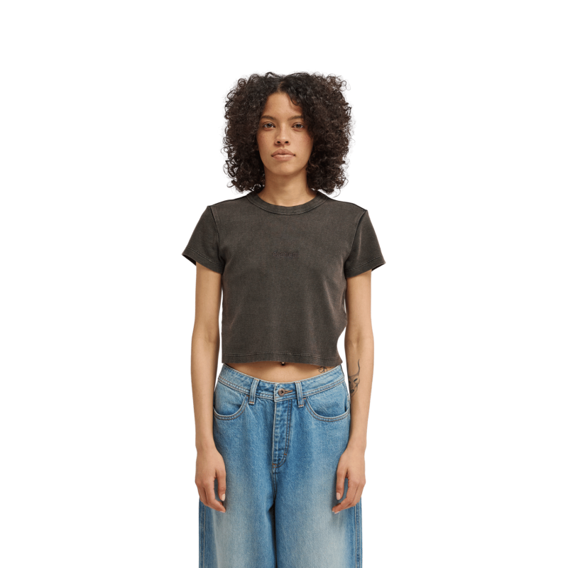 Element Lowcase Crop Ss W - T-shirt femme | Hardloop