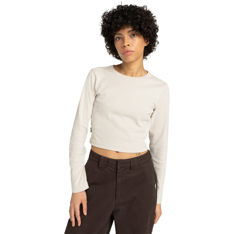 Element Icon Crop Ls W - T-shirt - Donna | Hardloop