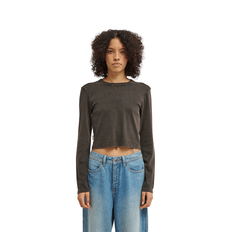 Element Lowcase Crop Ls W - T-paita - Naiset | Hardloop