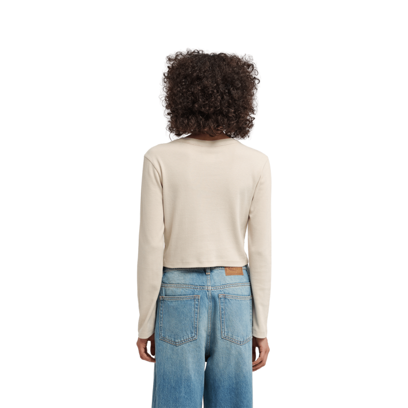 Element Lowcase Crop Ls W - T-shirt damski | Hardloop